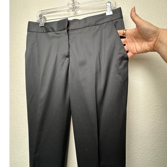 Stella McCartney Black Ankle-Zip Tailored Pants Women Size 6 - Picture 4 of 15